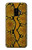 S3365 黄パイソンの皮膚 グラフィックプリント Yellow Python Skin Graphic Print Samsung Galaxy S9 バックケース、フリップケース・カバー