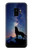 S3555 狼 Wolf Howling Million Star Samsung Galaxy S9 バックケース、フリップケース・カバー