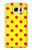 S3526 赤い水玉 Red Spot Polka Dot Samsung Galaxy S7 バックケース、フリップケース・カバー