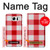 S3535 レッドギンガム Red Gingham Samsung Galaxy S7 バックケース、フリップケース・カバー