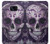 S3582 紫の頭蓋骨 Purple Sugar Skull Samsung Galaxy S7 バックケース、フリップケース・カバー