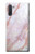 S3482 ピンクの大理石のグラフィックプリント Soft Pink Marble Graphic Print Samsung Galaxy Note 10 バックケース、フリップケース・カバー