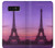 S3447 エッフェルパリの夕日 Eiffel Paris Sunset Note 8 Samsung Galaxy Note8 バックケース、フリップケース・カバー