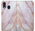 S3482 ピンクの大理石のグラフィックプリント Soft Pink Marble Graphic Print Samsung Galaxy A40 バックケース、フリップケース・カバー