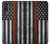 S3472 消防士細い赤線旗 Firefighter Thin Red Line Flag Samsung Galaxy A50 バックケース、フリップケース・カバー