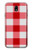 S3535 レッドギンガム Red Gingham Samsung Galaxy J7 (2018), J7 Star バックケース、フリップケース・カバー