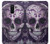 S3582 紫の頭蓋骨 Purple Sugar Skull Samsung Galaxy A6+ (2018), J8 Plus 2018, A6 Plus 2018  バックケース、フリップケース・カバー