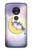 S3485 かわいい眠りユニコーン Cute Unicorn Sleep Motorola Moto G7 Play バックケース、フリップケース・カバー