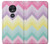 S3514 虹色ジグザグ Rainbow Zigzag Motorola Moto G7 Play バックケース、フリップケース・カバー