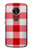 S3535 レッドギンガム Red Gingham Motorola Moto E5 Plus バックケース、フリップケース・カバー