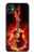 S0415 火ギター Fire Guitar Burn iPhone 11 バックケース、フリップケース・カバー