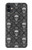 S2371 スカルヴィンテージモノクロのパターン Skull Vintage Monochrome Pattern iPhone 11 バックケース、フリップケース・カバー