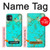 S2377 ターコイズの宝石用原石のグラフィックプリント Turquoise Gemstone Texture Graphic Printed iPhone 11 バックケース、フリップケース・カバー