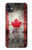 S2490 カナダメープルリーフ旗 Canada Maple Leaf Flag Texture iPhone 11 バックケース、フリップケース・カバー