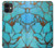 S2685 アクアターコイズ宝石グラフィックプリント Aqua Turquoise Gemstone Graphic Printed iPhone 11 バックケース、フリップケース・カバー