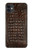 S2850 アリゲータースキングラフィック Brown Skin Alligator Graphic Printed iPhone 11 バックケース、フリップケース・カバー