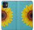 S3039 ひまわり Vintage Sunflower Blue iPhone 11 バックケース、フリップケース・カバー
