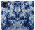 S3439 インディゴタイダイ Fabric Indigo Tie Dye iPhone 11 バックケース、フリップケース・カバー