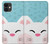 S3542 かわいい猫漫画 Cute Cat Cartoon iPhone 11 バックケース、フリップケース・カバー