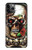 S0753 スカル 翼 バラ パンク Skull Wing Rose Punk iPhone 11 Pro バックケース、フリップケース・カバー
