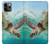 S1377 ウミガメ Ocean Sea Turtle iPhone 11 Pro バックケース、フリップケース・カバー