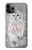 S1566 白フクロウ シロフクロウ Snowy Owl White Owl iPhone 11 Pro バックケース、フリップケース・カバー