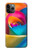 S1671 虹色のバラ Rainbow Colorful Rose iPhone 11 Pro バックケース、フリップケース・カバー