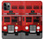 S2058 英国のダブルデッカーバスミニマリスト England British Double Decker Bus Minimalist iPhone 11 Pro バックケース、フリップケース・カバー