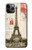 S2108 エッフェル塔パリポストカード Eiffel Tower Paris Postcard iPhone 11 Pro バックケース、フリップケース・カバー