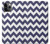 S2345 紺のシェブロンジグザグパターン Navy Blue Shavron Zig Zag Pattern iPhone 11 Pro バックケース、フリップケース・カバー