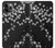 S2544 黒花柄の着物 Japanese Kimono Style Black Flower Pattern iPhone 11 Pro バックケース、フリップケース・カバー