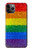 S2683 レインボーフラッグ プライド旗 Rainbow LGBT Pride Flag iPhone 11 Pro バックケース、フリップケース・カバー