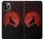 S2955 狼は赤月にハウリング Wolf Howling Red Moon iPhone 11 Pro バックケース、フリップケース・カバー