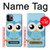 S3029 かわいい青いフクロウ Cute Blue Owl iPhone 11 Pro バックケース、フリップケース・カバー