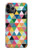 S3049 三角形の鮮やかな色 Triangles Vibrant Colors iPhone 11 Pro バックケース、フリップケース・カバー