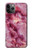 S3052 ピンクの大理石のグラフィックプリント Pink Marble Graphic Printed iPhone 11 Pro バックケース、フリップケース・カバー