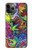 S3255 カラフルパターン Colorful Art Pattern iPhone 11 Pro バックケース、フリップケース・カバー