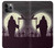 S3262 恐るべき 夜の月 墓地 Grim Reaper Night Moon Cemetery iPhone 11 Pro バックケース、フリップケース・カバー