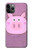 S3269 豚の漫画 Pig Cartoon iPhone 11 Pro バックケース、フリップケース・カバー