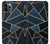 S3479 ネイビーブルーグラフィックアート Navy Blue Graphic Art iPhone 11 Pro バックケース、フリップケース・カバー