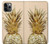 S3490 ゴールドパイナップル Gold Pineapple iPhone 11 Pro バックケース、フリップケース・カバー