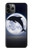 S3510 ドルフィン Dolphin Moon Night iPhone 11 Pro バックケース、フリップケース・カバー
