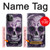 S3582 紫の頭蓋骨 Purple Sugar Skull iPhone 11 Pro バックケース、フリップケース・カバー