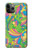 S3273 フラワーラインアートパターン Flower Line Art Pattern iPhone 11 Pro Max バックケース、フリップケース・カバー