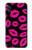 S2933 ピンクの唇のキス Pink Lips Kisses on Black Samsung Galaxy A10e バックケース、フリップケース・カバー