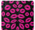 S2933 ピンクの唇のキス Pink Lips Kisses on Black Samsung Galaxy A10e バックケース、フリップケース・カバー