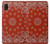 S3355 赤バンダナパターン Bandana Red Pattern Samsung Galaxy A10e バックケース、フリップケース・カバー