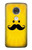 S1145 黄色の口ひげ Yellow Mustache Sun Motorola Moto G7, Moto G7 Plus バックケース、フリップケース・カバー