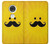 S1145 黄色の口ひげ Yellow Mustache Sun Motorola Moto G7, Moto G7 Plus バックケース、フリップケース・カバー