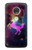 S2486 虹色ユニコーン星雲スペース Rainbow Unicorn Nebula Space Motorola Moto G7, Moto G7 Plus バックケース、フリップケース・カバー